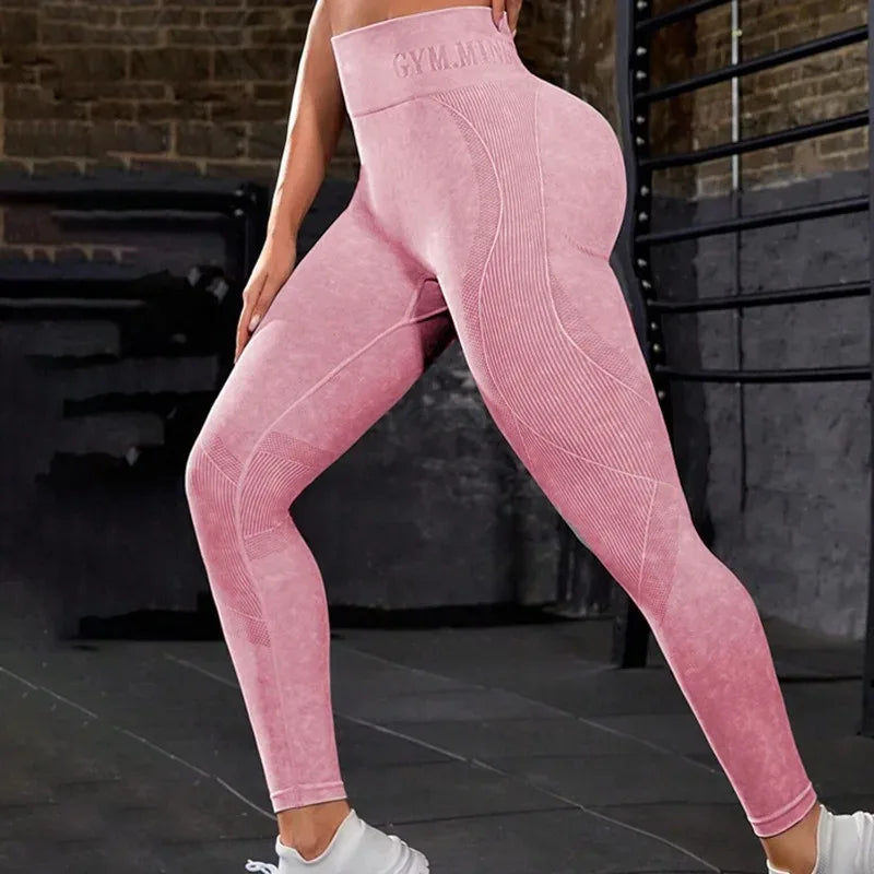 Saumattomat High Waist Yoga Leggings – Mukavuutta ja Tukea Jokaiseen Liikkeeseen