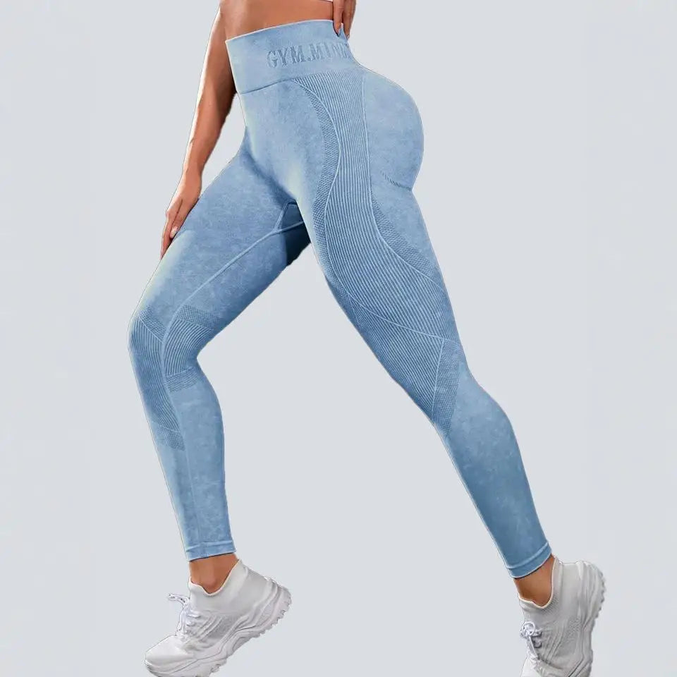 Saumattomat High Waist Yoga Leggings – Mukavuutta ja Tukea Jokaiseen Liikkeeseen