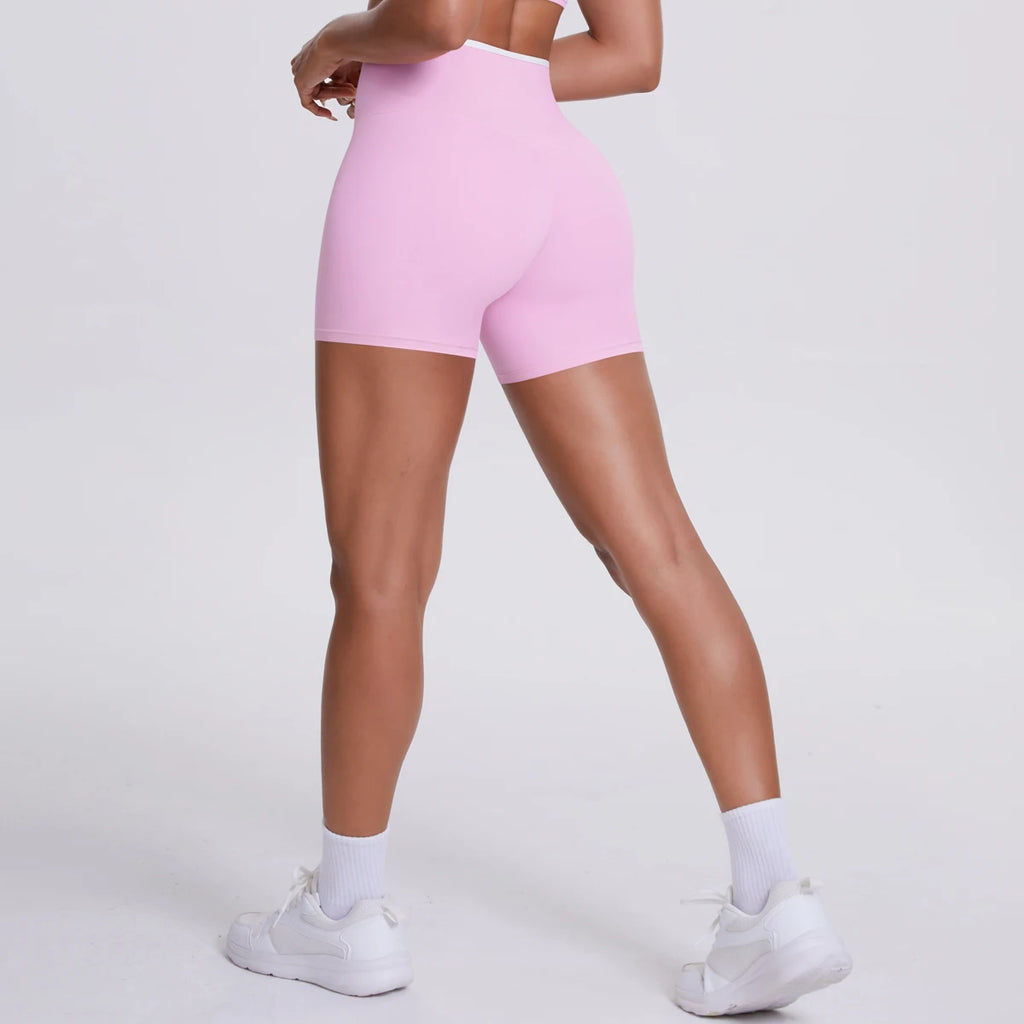 V-vyötäröiset korkeavyötäröiset urheilushortsit